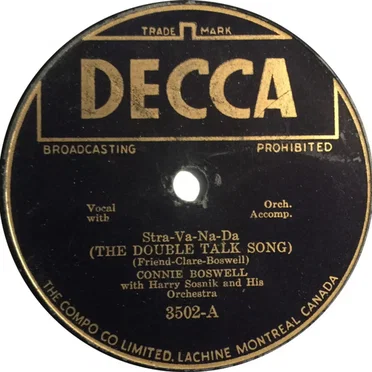 Stra-Va-Na-Da (The Double Talk Song) / Serenade in the Night