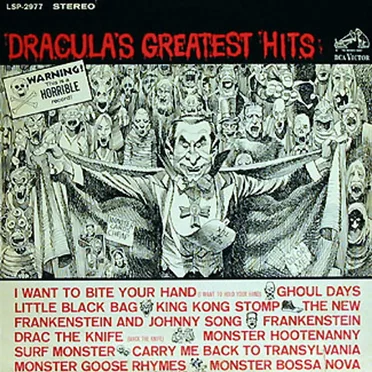 Dracula's Greatest Hits by Gene Moss and "The Monsters" - album cover