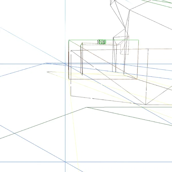 wireframe beach