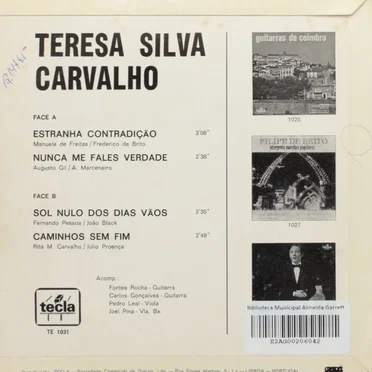 Sol nulo dos dias vãos by Teresa Silva Carvalho - album cover