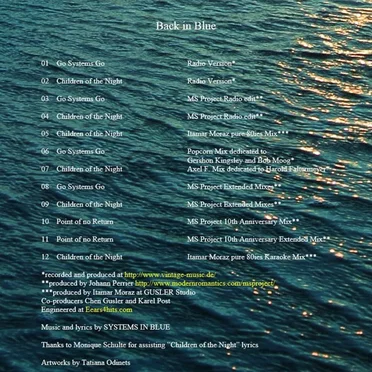 Back in Blue by Systems in Blue - album cover