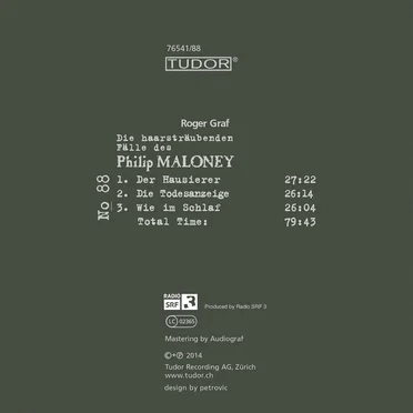 Die haarsträubenden Fälle des Philip Maloney, N° 88 by Roger Graf - album cover