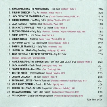 Twist Around the World: Early 60’s Twist Hits by Various Artists - album cover