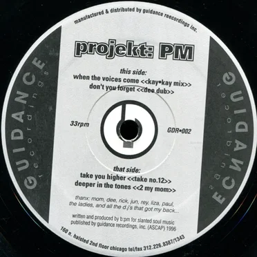 When the Voices Come by Projekt: PM - album cover