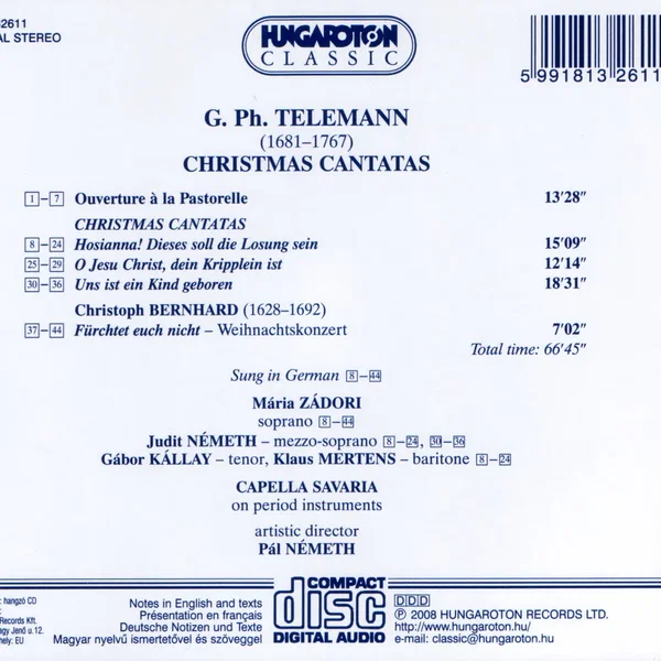 Telemann: Christmas cantatas / Berhard: Weihnachtskonzert