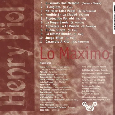 De la salsa lo mejor, vol 5: Henry Fiol