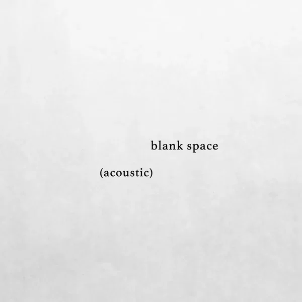 blank space (acoustic)