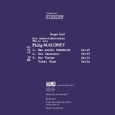 Die haarsträubenden Fälle des Philip Maloney, N° 105 by Roger Graf - album cover