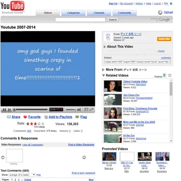Youtube 2007-2014