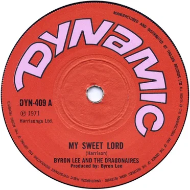 My Sweet Lord / Shock Attack by Byron Lee and the Dragonaires - album cover
