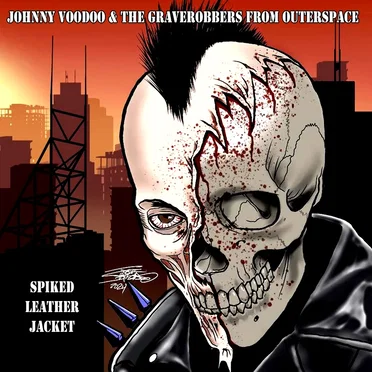 Spiked Leather Jacket by Johnny Voodoo & The Graverobbers from Outerspace - album cover