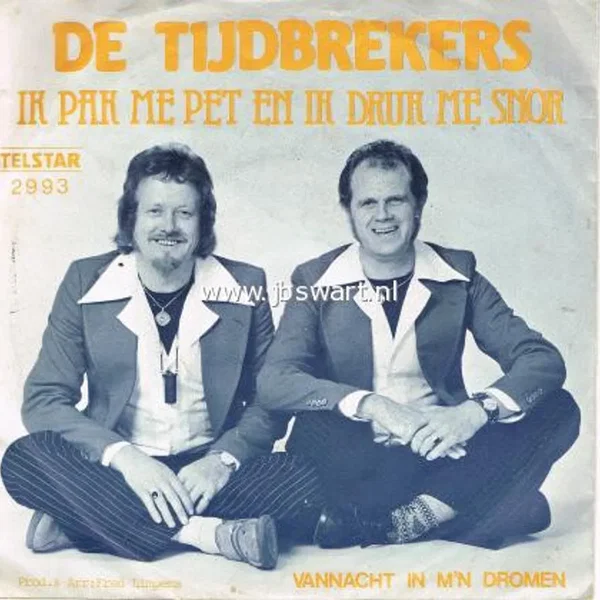 Ik pak me pet en druk me snor
