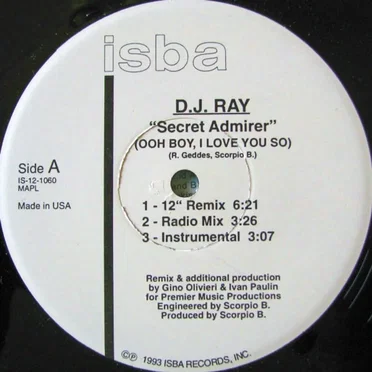 Secret Admirer (Ooh Boy, I Love You So) by D.J. Ray - album cover