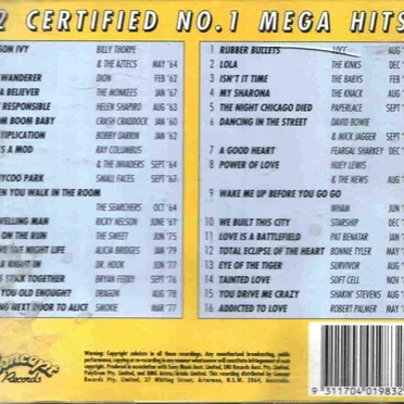 30 Years of Mega No.1 Hits by Various Artists - album cover