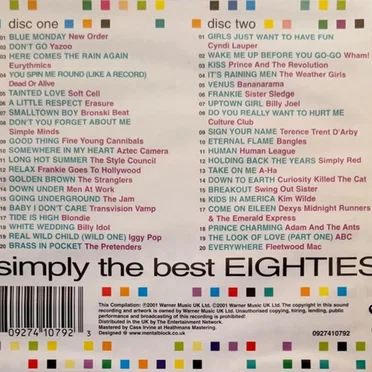 80’s: Simply the Best Eighties by Various Artists - album cover