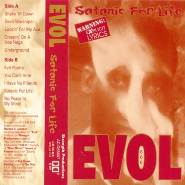 Satanic for Life by Evol - album cover