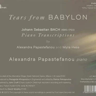 Tears from Babylon: Piano Transcriptions