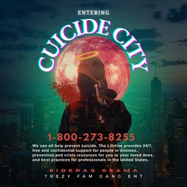 Entering Cuicide City EP (Hosted by 0mri831) by Sideraq Osama - album cover