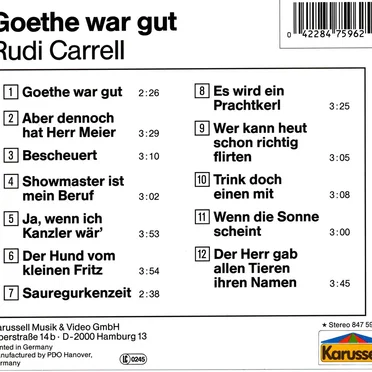 Goethe war gut