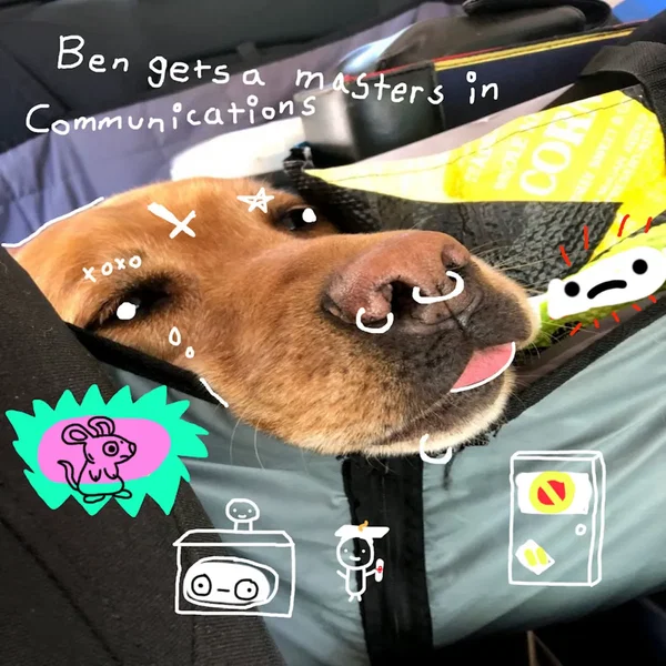 ben gets a master's in communication