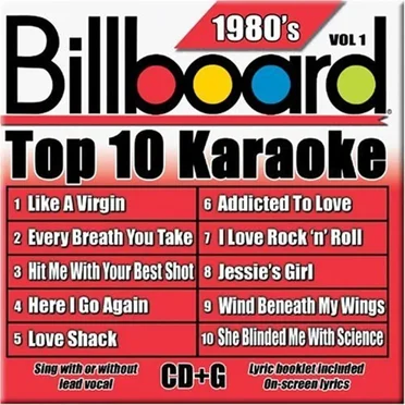 Billboard Top 10 Karaoke: 1980's Volume 1 by Various Artists - album cover