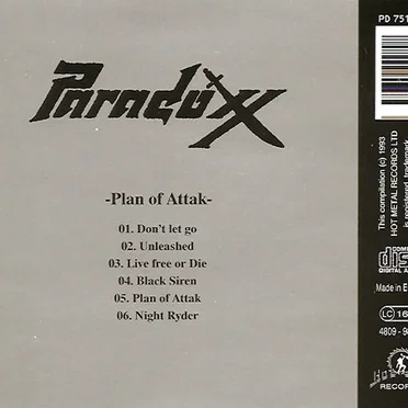 Plan of Attak by Paradoxx - album cover