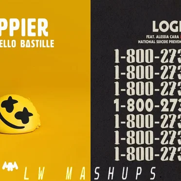 Happier Logic (Marshmello feat. Bastille vs. Logic feat. Khalid & Alessia Cara) by LW Mashups - album cover
