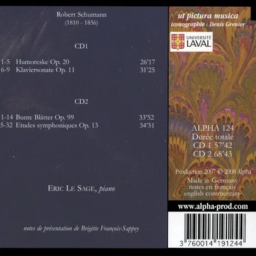 Humoreske, Bunte Blätter & Etudes symphoniques: Klavierwerke & Kammermusik IV