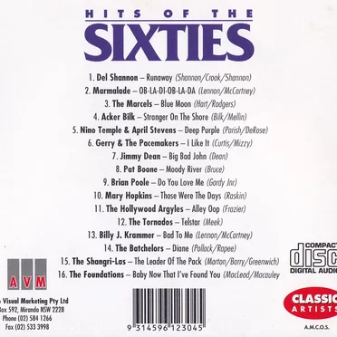 Hits of the Sixties, Volume 2 by Various Artists - album cover
