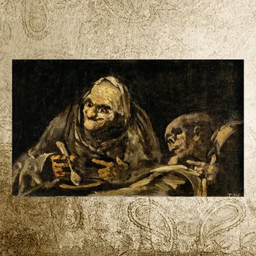 Two Old Ones Eating Soup