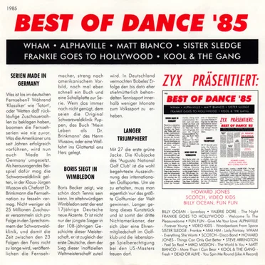 Best of Dance ’85 by Various Artists - album cover