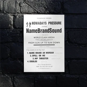 Nowadays Pressure by NameBrandSound - album cover