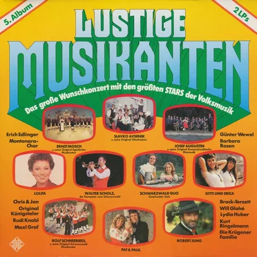 Lustige Musikanten: Das große Wunschkonzert mit den größten Stars der Volkmusik by Various Artists - album cover