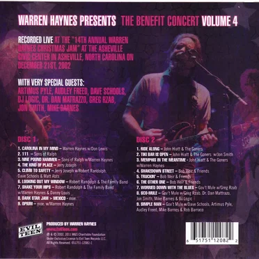 Warren Haynes Presents: The Benefit Concert, Vol. 04 by Various Artists - album cover