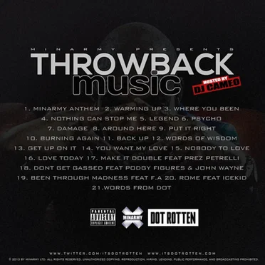 Throwback Music by Dot Rotten - album cover