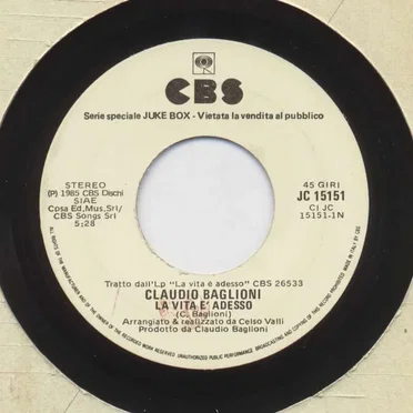 La vita è adesso / Tight Connection to My Heart (Has Anybody Seen My Love)