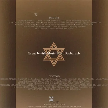 Great Jewish Music: Burt Bacharach by Various Artists - album cover