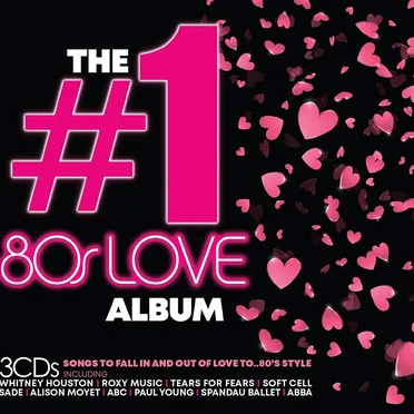 The #1 80s Love Album by Various Artists - album cover
