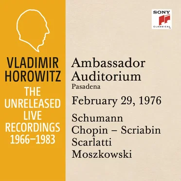 Vladimir Horowitz in Recital at Ambassador College Pasadena February 29 1976