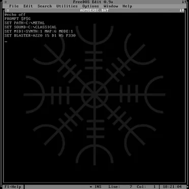 C:\>EDIT AUTOEXEC.BAT