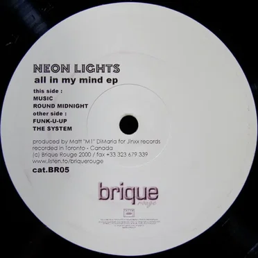 All in My Mind EP by Neon Lights - album cover