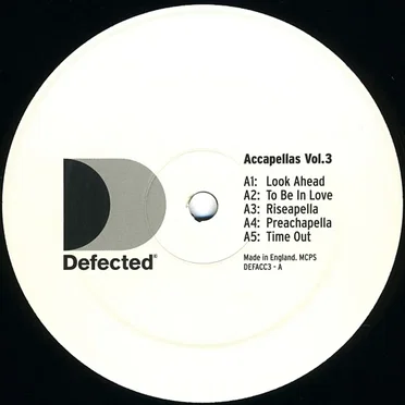 Defected Accapellas, Volume 3 by Various Artists - album cover