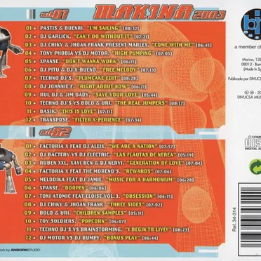 Makina 2003 by Various Artists - album cover