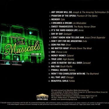Songs from the Musicals, Volume 3 by Various Artists - album cover