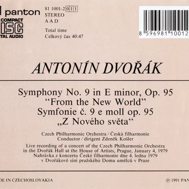 Symphony no. 9 in E minor, op. 95 "From the New World"