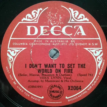 I Don't Want to Set the World on Fire / There's a Land of Begin Again