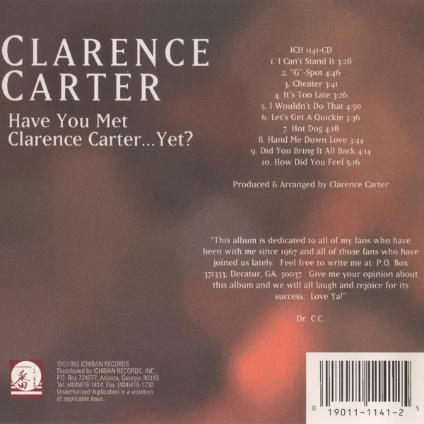Have You Met Clarence Carter... Yet?
