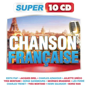 Super 10 CD Chanson Française by Various Artists - album cover