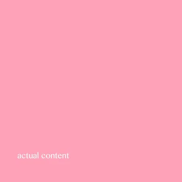actual content by marsy - album cover