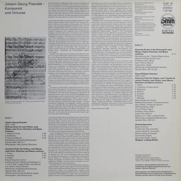 Johann Georg Pisendel: Komponist und Virtuose